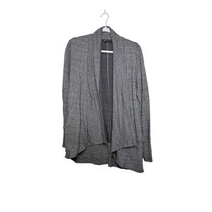 Athleta Women's Gray Heathered Open Front Cardigan Sweater Size Medium‎ Cozy